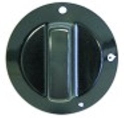 manopola rubinetto del gas senza pos. pilota diametro  60mm alb. diametro  8x6,5mm parte piana inferiore nero