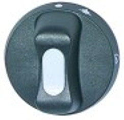 manopola rubinetto del gas con pos. pilota diametro  65mm alb. diametro  10x8mm parte piana inferiore