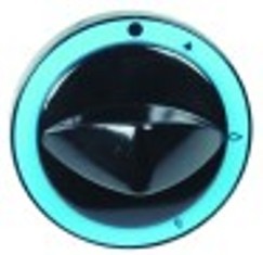 manopola rubinetto del gas con pos. pilota diametro  82mm alb. diametro  10x8mm parte piana superiore nero