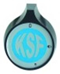 manopola rubinetto del gas senza pos. pilota diametro  53mm alb. diametro  8x5,5mm nero