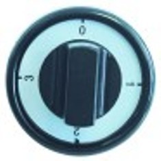 manopola interruttore 4 posizioni diametro  76mm alb. diametro  6x4,6mm parte piana superiore nero