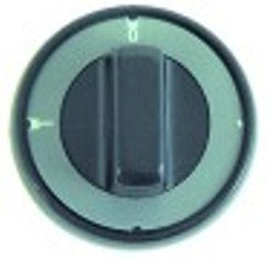manopola interruttore 0-1 diametro  75mm alb. diametro  6x4,6mm parte piana superiore nero