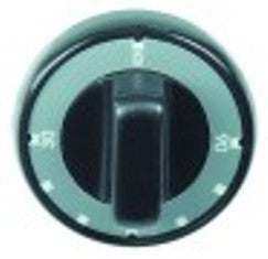 manopola termostato t. mass. 90°c 30-90°c diametro  75mm alb. diametro  6x4,6mm parte piana superiore nero