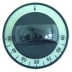 manopola termostato t. mass. 90°c diametro  60mm alb. diametro  6x4,6mm parte piana superiore nero