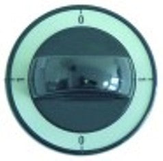 manopola interruttore 0-1-0-1 diametro  60mm alb. diametro  6x4,6mm parte piana inferiore nero