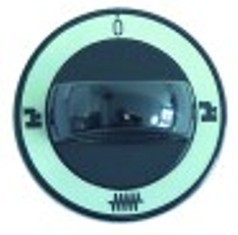 manopola acqua diametro  60mm alb. diametro  6x4,6mm parte piana superiore nero