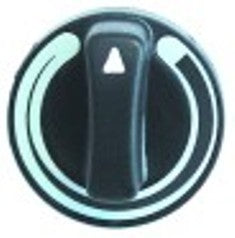 manopola regolatore di energia diametro  60mm alb. diametro  6x4,6mm parte piana superiore nero