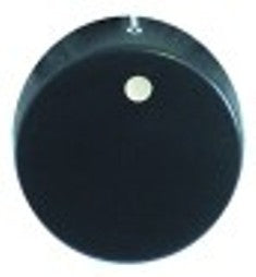 manopola interruttore marcatura zero diametro  40mm alb. diametro  6x4,6mm parte piana sx nero