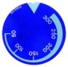 segnalino per manopola termostato t. mass. 300°c diametro  est. 45mm blu