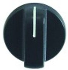 manopola interruttore marcatura zero diametro  45mm alb. diametro  5x6mm parte piana superiore nero