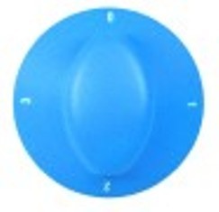 manopola interruttore 4 posizioni diametro  70mm alb. diametro  6x4,6mm parte piana sx blu