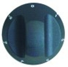 manopola interruttore 7 posizioni diametro  67mm alb. diametro  6x4,6mm parte piana superiore nero