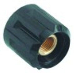 manopola diametro  51mm filetto tr18x2 nero