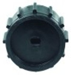 manopola diametro  52mm alb. diametro  8 x 6mm parte piana entrambi i lati nero