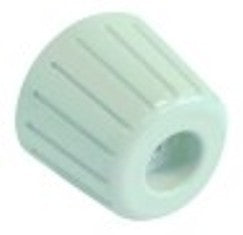 manopola diametro  48mm alb. diametro  7x7mm parte piana quadrato bianco