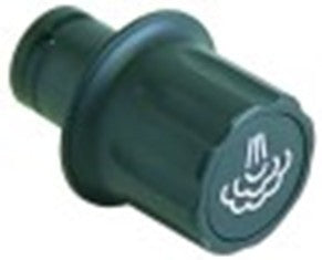 manopola vapore diametro  55mm alb. diametro  esagono 20mm nero