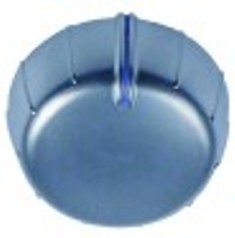 manopola interruttore marcatura zero diametro  55mm alb. diametro  6x4,6mm parte piana superiore argenteo
