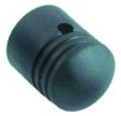 manopola diametro  39mm alb. diametro  7x7mm parte piana quadrato nero