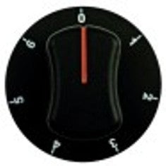 manopola interruttore 7 posizioni diametro  70mm alb. diametro  6x4,6mm parte piana superiore