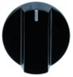manopola interruttore marcatura zero diametro  47mm alb. diametro  6x4,6mm parte piana dx nero