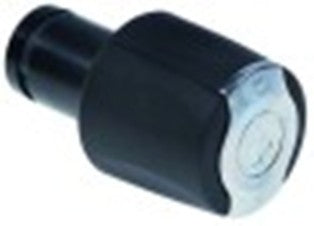 manopola acqua diametro  52mm alb. diametro  esagono 20mm nero