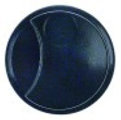 manopola diametro  42mm alb. diametro  6x5mm parte piana entrambi i lati nero