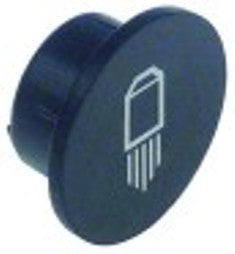 segnalino per manopola acqua diametro  24mm nero