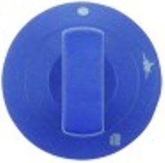 manopola diametro  60,5mm alb. diametro  7x7mm parte piana superiore blu