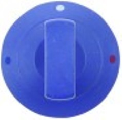 manopola diametro  60,5mm alb. diametro  7x7mm parte piana superiore blu