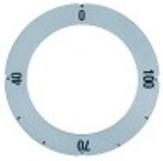 segnalino per manopola argenteo termostato t. mass. 100°c 40-100°c angolo di rotazione 270°