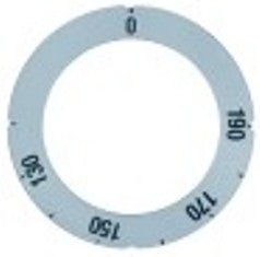 segnalino per manopola argenteo termostato t. mass. 190°c 120-190°c angolo di rotazione 270°