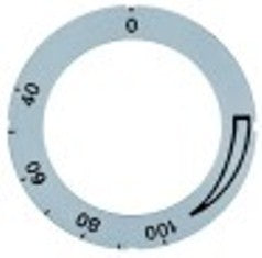 segnalino per manopola argenteo termostato t. mass. 150°c 40-150°c angolo di rotazione 270°