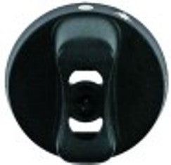 manopola rubinetto del gas con pos. pilota diametro  45mm alb. diametro  6x4,6mm parte piana inferiore nero