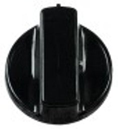 manopola interruttore marcatura zero diametro  45mm alb. diametro  6x4,6mm parte piana dx nero