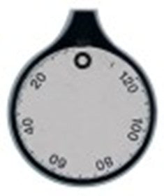 manopola timer 120min + manuale alb. diametro  6x4,6mm parte piana universale