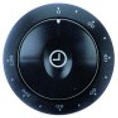 manopola timer 120min diametro  48mm alb. diametro  6x4,6mm parte piana superiore nero