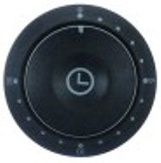 manopola timer 15min diametro  41mm alb. diametro  6x4,6mm parte piana inferiore nero