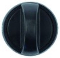 manopola senza simbolo diametro  80mm alb. diametro  10x8mm parte piana sopra/sotto nero