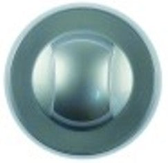 manopola universale diametro  72mm alb. diametro  6x4,6mm parte piana sopra/sotto argenteo