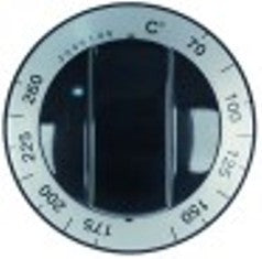 manopola termostato t. mass. 260°c temp. 70-260°c diametro  62mm alb. diametro  10mm parte piana superiore