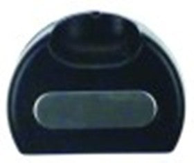 manopola senza simbolo diametro  60mm alb. diametro  9x6,5mm parte piana dx nero