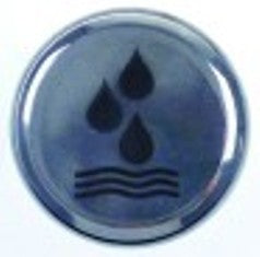 simbolo acqua diametro  50mm int. diametro  39mm cromo plastica