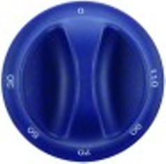 manopola termostato t. mass. 110°c 0-110°c diametro  75mm alb. diametro  6x4,6mm parte piana superiore blu