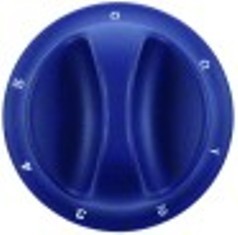 manopola termostato gas pel diametro  75mm alb. diametro  6x4,6mm parte piana superiore blu