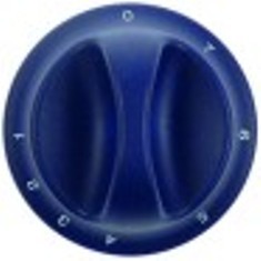 manopola interruttore diametro  75mm alb. diametro  6x4,6mm parte piana sx blu