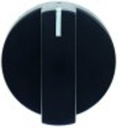 manopola marcatura zero diametro  50mm alb. diametro  6x4,6mm parte piana inferiore nero