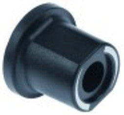 manopola vapore/rubinetto diametro  50mm alb. diametro  8mm nero