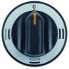 manopola forno diametro  71mm alb. diametro  6x4,6mm parte piana superiore nero