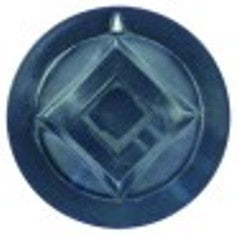 manopola marcatura zero diametro  46mm alb. diametro  6x4,6mm parte piana superiore nero