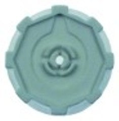 manopola diametro  31mm alb. diametro  6x4,6mm parte piana dx bianco h 11mm con. 1 pz